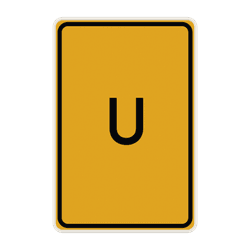 Verkehrszeichen 455.1-50 Umleitung ohne Pfeil