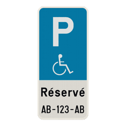 Panneaux de parking pour PMR