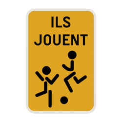 Panneau d'information &laquo; Ils jouent &raquo; - plusieurs dimensions