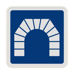 Panneau C111 &ndash; Entr&eacute;e d&rsquo;un tunnel