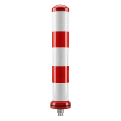 Pole Cone Traffic NS amovible Ø130mm – rouge/blanc – 800mm