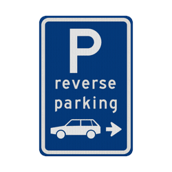Verkeersbord reverse parking - reflecterend