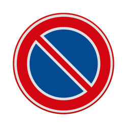 Verkeersbord verboden te parkeren RVV E01 - reflecterend