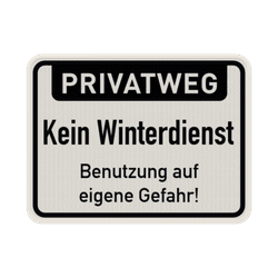 Winterdienst Schilder