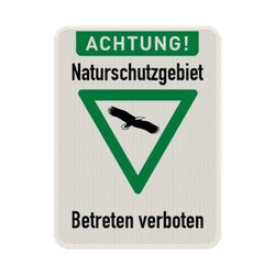 Naturschutzgebiet Schilder