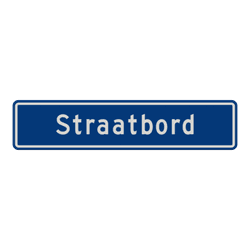 Straatnaambord 12 karakters 900x200 mm NEN 1772