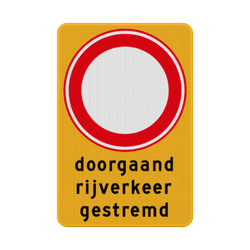 Werk in uitvoering borden