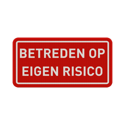 Privé terrein borden