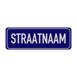 Straatnaambord aluminium DOR 600x200mm - type Binnenstad