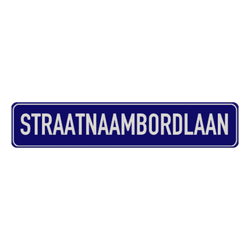 Straatnaambord aluminium DOR 1000x200mm - type Binnenstad