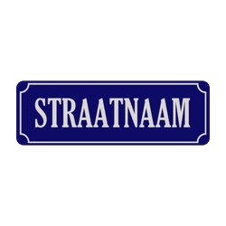 Straatnaambord aluminium DOR 600x200mm - type Binnenstad