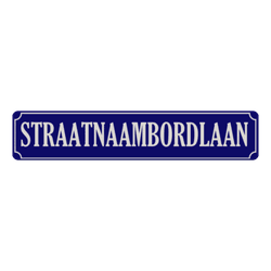 Straatnaambord aluminium DOR 1000x200mm - type Binnenstad
