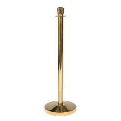 Poteau de guidage noir en inox pour cordon de s&eacute;paration &ndash; &Eacute;l&eacute;gant et professionnel