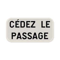 Panonceau M9c – Cédez le passage