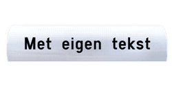 Varkensrug bord met eigen tekst - 600mm breed - reflecterend