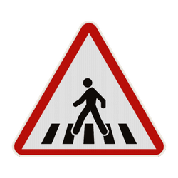 Panneau A13b &ndash; Passage pour pi&eacute;tons