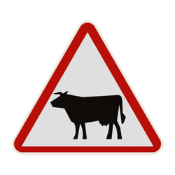 Panneau A15a1 &ndash; Passage d&rsquo;animaux domestiques
