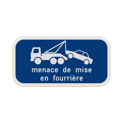 Panneaux enlèvement demandé et mise en fourrière