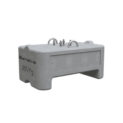 Betonsockel 250 kg mit Vierkantloch 60x60 mm &ndash; 800x500x350 mm