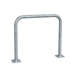 Fietsnietje staal &Oslash;40mm, 800x900mm met aangelaste voetplaten