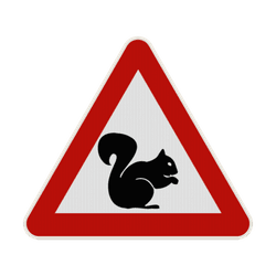 Panneau G2000 - Attention écureuil
