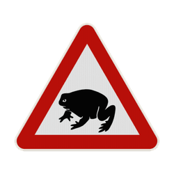 Panneau G2000 - Attention aux grenouilles