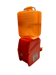 Bauzaunlampe 360° LED gelb/rot