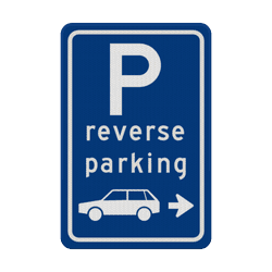 Verkeersbord reverse parking - reflecterend