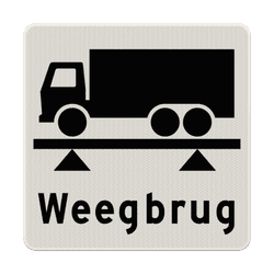 Verkeersbord RVV OBD08- Weegbrug