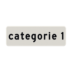 Verkeersbord RVV OB902-1 - Categorie 1