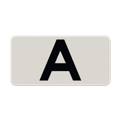 Verkeersbord RVV OB901-A - Categorie A