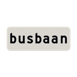 Verkeersbord RVV OB619 - Busbaan