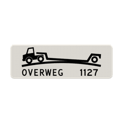 Verkeersbord RVV OB618 verhoogde overweg - reflecterend