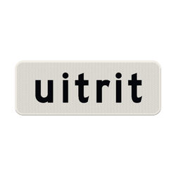 Verkeersbord RVV OB622 - Uitrit