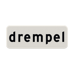 Verkeersbord RVV OB602a - Drempel