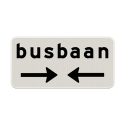 Verkeersbord RVV OB503OB618 - Kruising busbaan