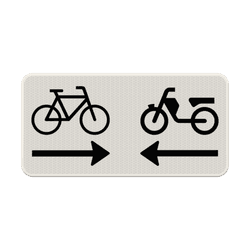 Verkeersbord RVV OB503OB04 - Kruising (brom)fietspad