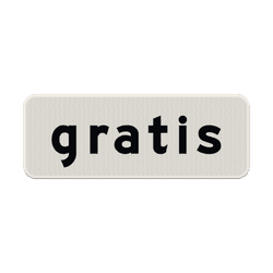 Verkeersbord RVV OB308 - Gratis