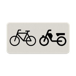 Verkeersbord RVV OB04 - Geldt alleen voor (brom)fietsers