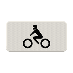 Verkeersbord RVV OB06 - Geldt alleen voor motoren