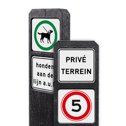 [NIEUW] Bermpalen met informatiebordjes