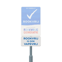 [NIEUW] Rookvrij is ook Vapevrij bord