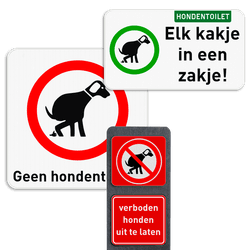 Honden beleid borden