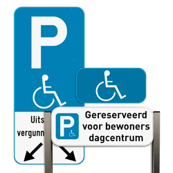 Parkeerbord mindervaliden