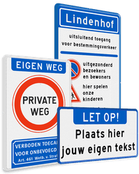 Eigen terrein en toegangsborden