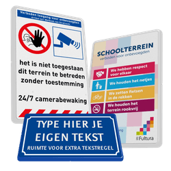 Eigen terrein borden