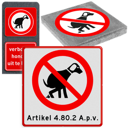 VERBODEN voor honden
