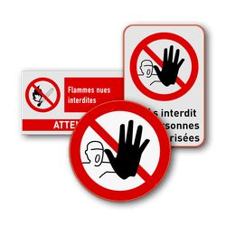 Panneaux d'interdiction