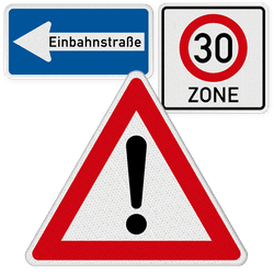 Verkehrsschilder / Verkehrszeichen