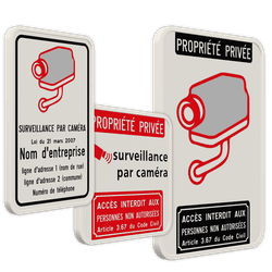Panneaux de surveillance par caméra
